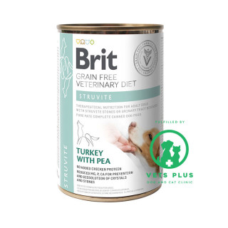 Brit Grain-Free Veterinary Diet Struvite Turkey with Pea 400g Dog Wet Food