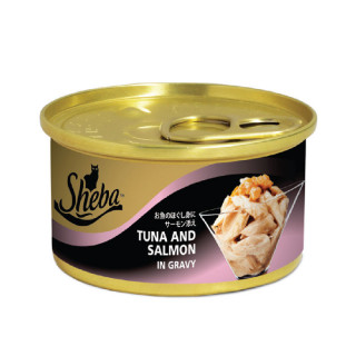 Sheba Tuna & Salmon in Gravy 85g Grain-Free Cat Wet Food