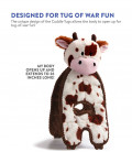 Charming Pet Cuddle Tugs Cow Dog Toy