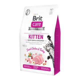 Brit Care Kitten Healthy Growth & Development Fresh Chicken & Turkey Grain-Free 2kg Cat Dry Food