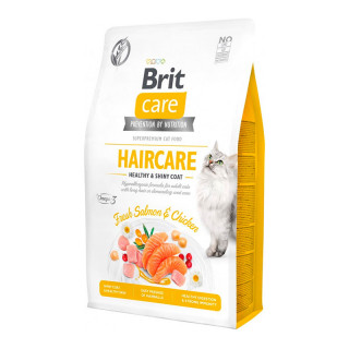 Brit Care Grain-Free Haircare Healthy & Shiny Coat Fresh Salmon & Chicken 2kg Cat Dry Food