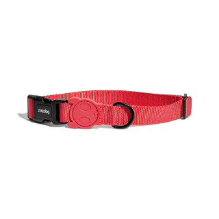 Zee.Dog Solids Neon Coral Dog Collar