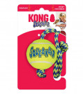 Kong SqueakAir Tennis Ball with Rope Dog Toy