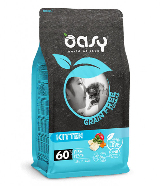 Oasy Fish Grain-Free Kitten Dry Food
