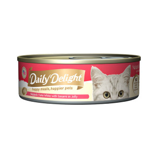Daily Delight Skipjack Tuna White with Sasami in Jelly 80g Cat Wet Food