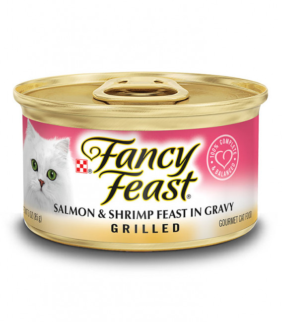 Fancy Feast Grilled Salmon & Shrimp Feast in Gravy 85g Cat Wet Food