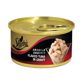 Sheba Flaked Tuna in Gravy 85g Grain-Free Cat Wet Food