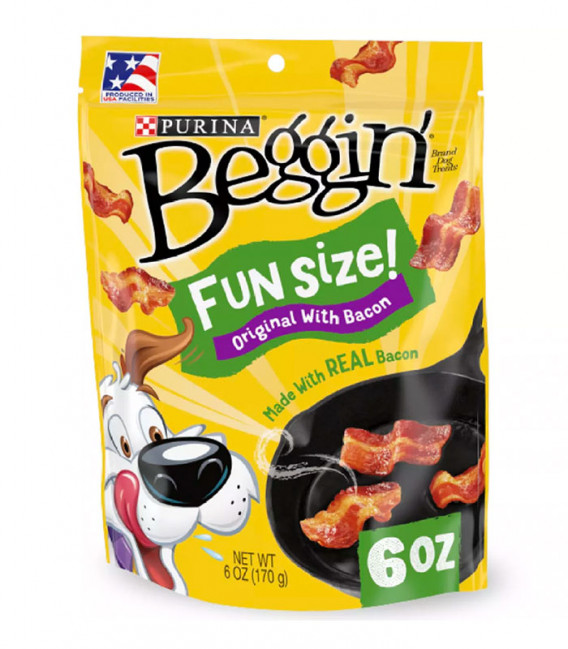 Purina Beggin' Fun Size Bacon 170g Dog Treats