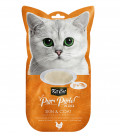 Kit Cat Purr Puree Plus+ Chicken & Fish Oil - Skin & Coat Care 4 x 15g Grain-Free Cat Food Toppers/Treats