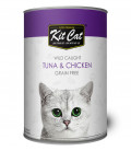 Kit Cat Super Premium Wild Caught Tuna & Chicken 400g Grain-Free Cat Wet Food