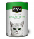 Kit Cat Super Premium Wild Caught Double Fish & Shrimp 400g Grain-Free Cat Wet Food