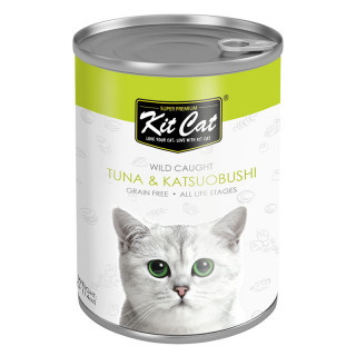 Kit Cat Super Premium Wild Caught Tuna with Katsuobushi 400g Cat Wet Food