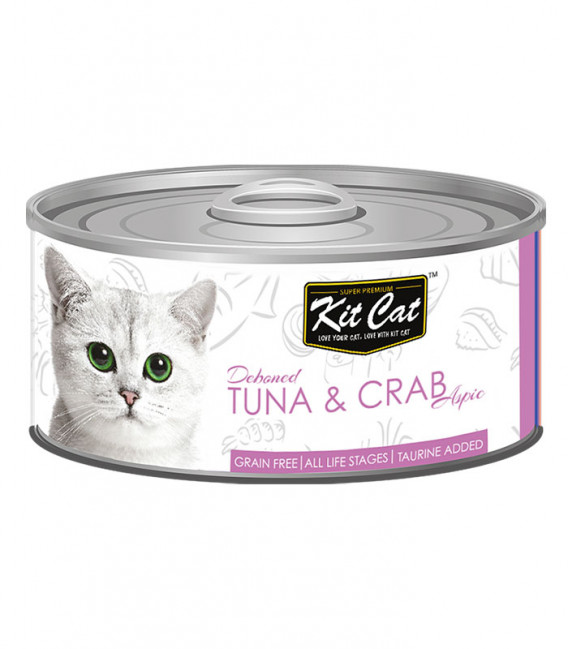 Kit Cat Deboned Tuna & Crab 80g Grain-Free Cat Wet Food