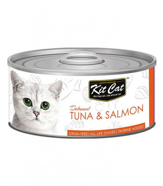 Kit Cat Deboned Tuna & Salmon 80g Grain-Free Cat Wet Food