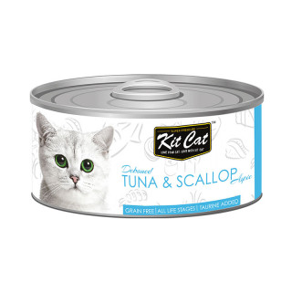 Kit Cat Deboned Tuna & Scallop 80g Grain-Free Cat Wet Food