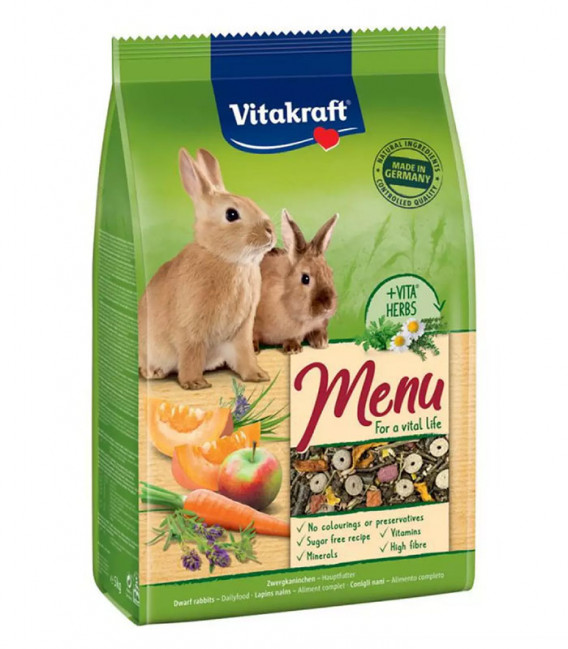 Vitakraft Premium Menu Vital Dwarf Rabbit Food