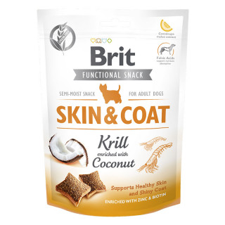 Brit Care Functional Semi-Moist Snack Skin & Coat Krill Enriched with Coconut 150g Dog Treats