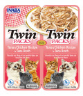 Inaba Twin Packs with Vitamin E & Green Tea Grain-Free 40g x 2 Packs Cat Wet Food
