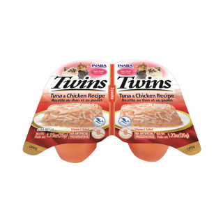 Inaba Twin Cups with Vitamin E & Green Tea Grain-Free 35g x 2 Cups Cat Wet Food