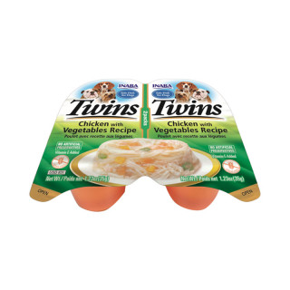 Inaba Twin Cups with Vitamin E & Green Tea Grain-Free 35g x 2 Cups Dog Wet Food