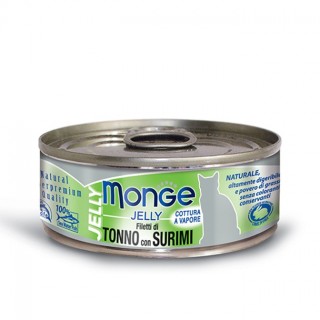 Monge Jelly Yellowfin Tuna with Surimi 80g Cat Wet Food