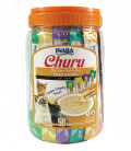 Inaba Churu Varieties Jar with Vitamin E & Green Tea Grain-Free 14g x 50 Tubes Cat Treats