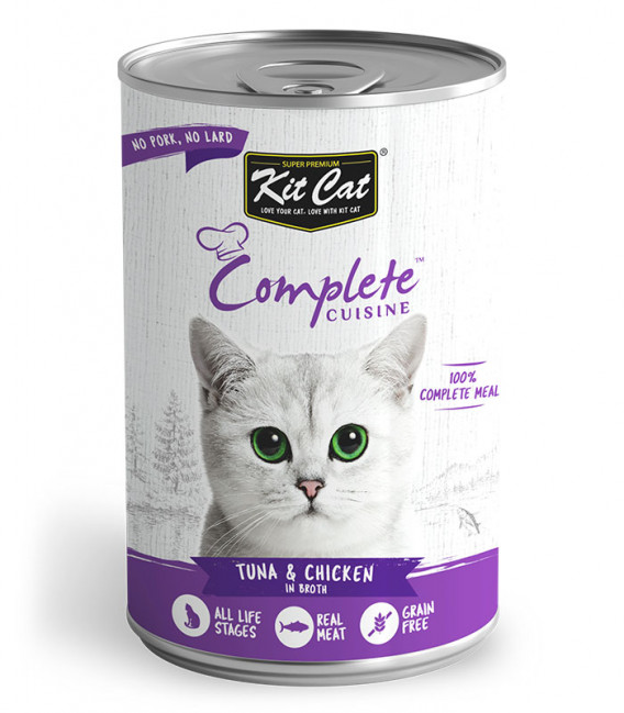 Kit Cat Complete Cuisine Tuna & Chicken in Broth Grain-Free 150g Cat Wet Food