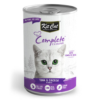 Kit Cat Complete Cuisine Tuna & Chicken in Broth Grain-Free 150g Cat Wet Food