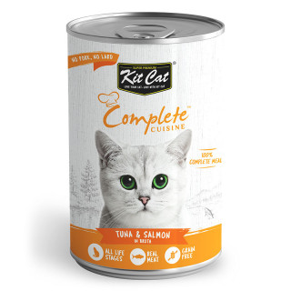 Kit Cat Complete Cuisine Tuna & Salmon in Broth Grain-Free 150g Cat Wet Food