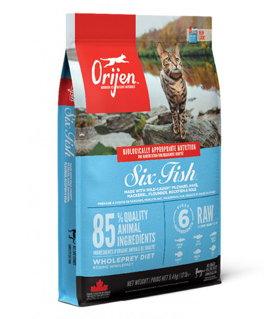 Orijen Six Fish Cat & Kitten Dry Food