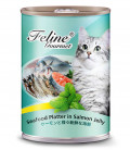 Pet Plus Feline Gourmet Seafood Platter in Salmon Jelly 400g Cat Wet Food