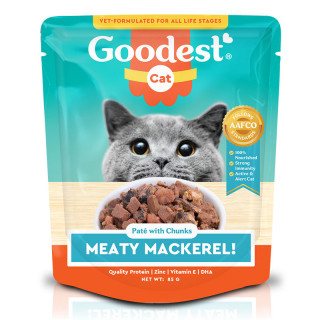 Goodest Cat Meaty Mackerel Pate with Chunks 85g Cat Wet Food