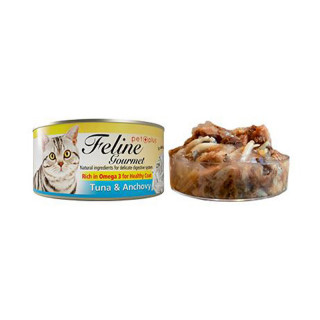 Feline Gourmet Tuna and Anchovy 80g Cat Wet Food