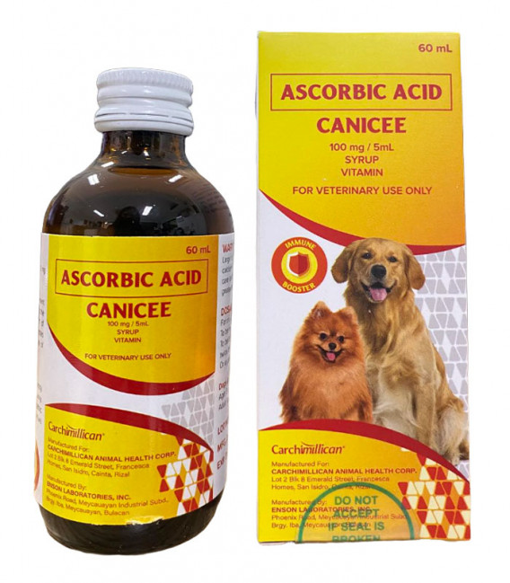 Canicee Ascorbic Acid 60ml Vitamin C Syrup for Dogs