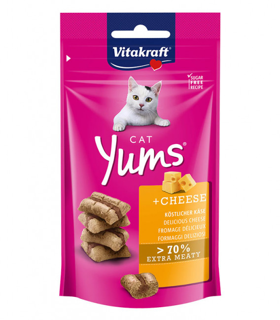 Vitakraft Cat Yums Cheese Grain-Free 40g Cat Treats