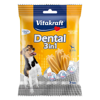 Vitakraft Dental 3-in-1 Original (5-10kg) 120g x 7 Sticks Dog Treats