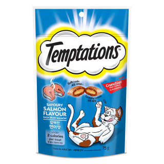 Temptations Savoury Salmon Flavour 75g Cat Treats