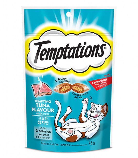 Temptations Tempting Tuna Flavour 75g Cat Treats