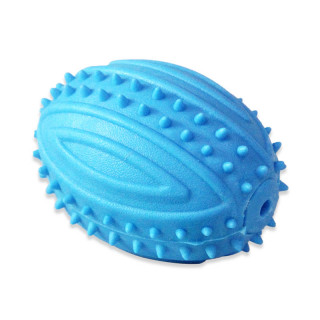 Doggo Squeaky Rugby Blue Dog Toy
