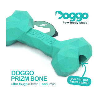 Doggo Prizm Bone Teal Dog Toy