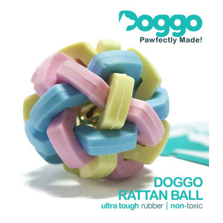 Doggo Rattan Ball Dog Toy