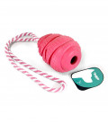 Doggo Tough Swirly Cone Pink Dog Toy