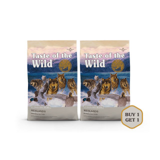 BUY 1 GET 1 Taste of the Wild Canine Wetlands with Wild Fowl Grain-Free Dog Dry Food
