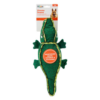 Outward Hound Xtreme Seamz Alligator Green Dog Toy