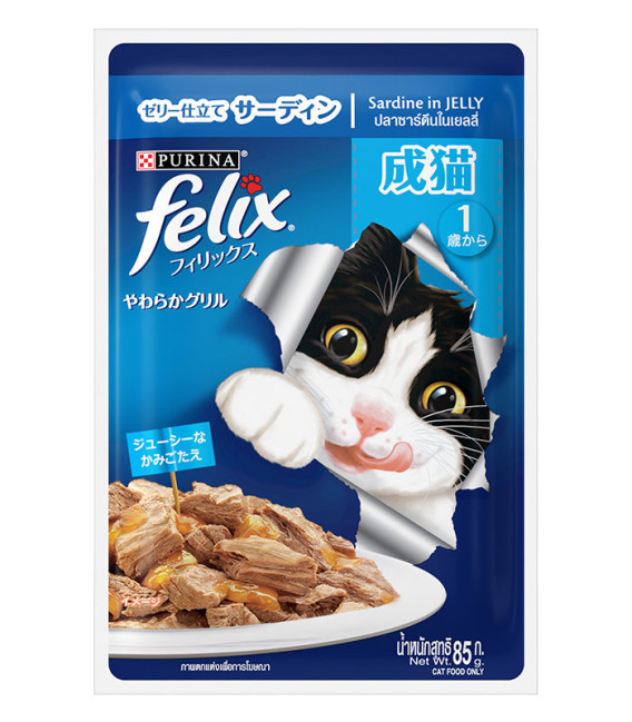 Purina Felix Sardine in Jelly 85g Cat Wet Food