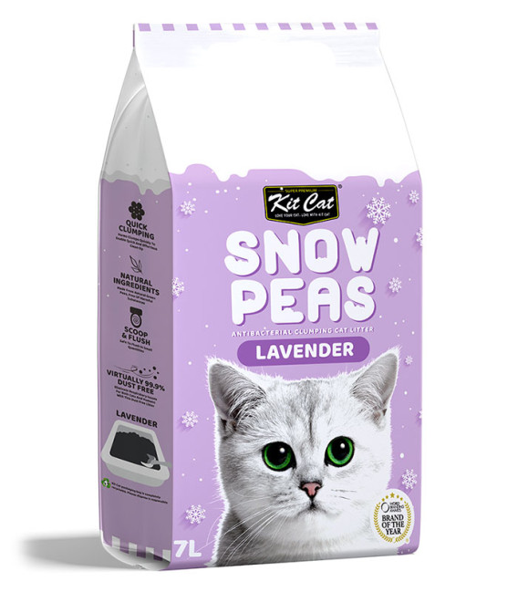 Kit Cat Snow Peas Lavender 7L Cat Litter