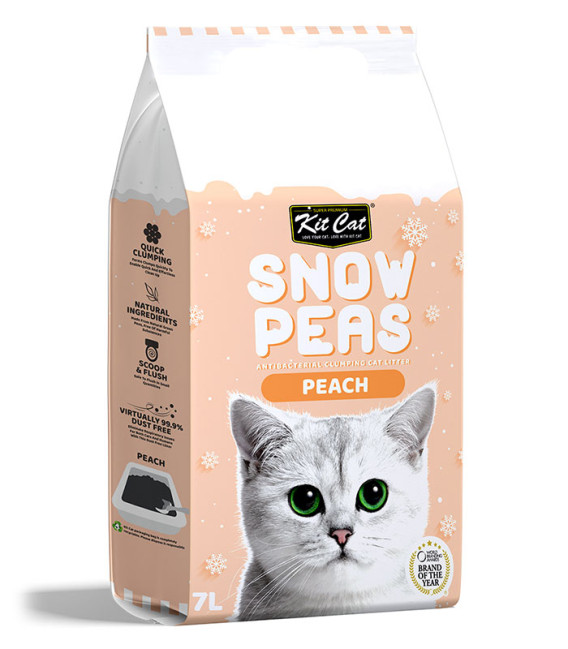 Kit Cat Snow Peas Peach 7L Cat Litter