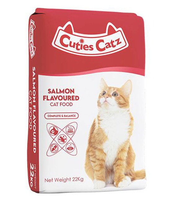 Cuties Catz Salmon Flavor 22kg Cat Dry Food