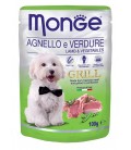 Monge Grill Chunkies with Lamb & Vegetables 100g Dog Wet Food
