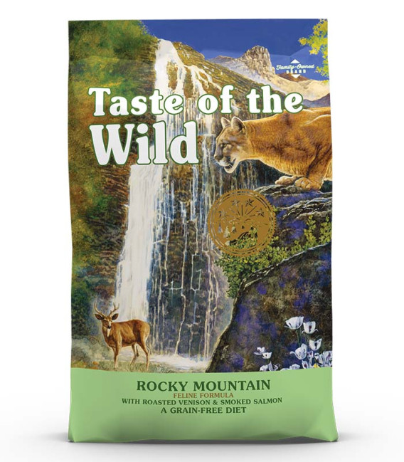 Taste of the Wild Feline Rocky Mountain with Roasted Venison & Smoked Salmon Grain-Free Cat Dry Food